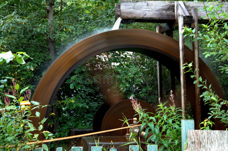 Years ago a Alaskan gentleman who lives in Moose Pass,  built this water wheel to sharpen axes, knives and any instrument that needed a sharp edge.  Still being used today, rebuilt by family and locals. Years ago a Alaskan gentleman who lives in Moose Pass,  built this water wheel to sharpen axes, knives and any instrument that needed a sharp edge.  Still being used today, rebuilt by family and locals