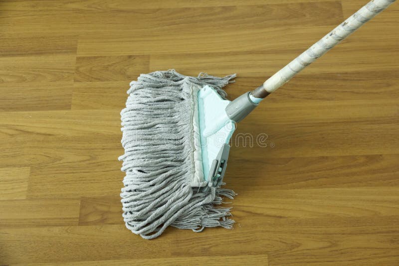 Mop for Cleaning Wooden Floor from Dust Stock Photo Image of house, broom 60843678