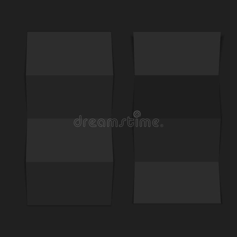 Moquerie vers le haut de blanc du tract 3d Vue supérieure Pour la brochure, tract, brochure, conception de prospectus, calibre de illustration de vecteur Moquerie vers le haut de blanc du tract 3d Vue supérieure Pour la brochure, tract, brochure, conception de prospectus, calibre de illustration de vecteur