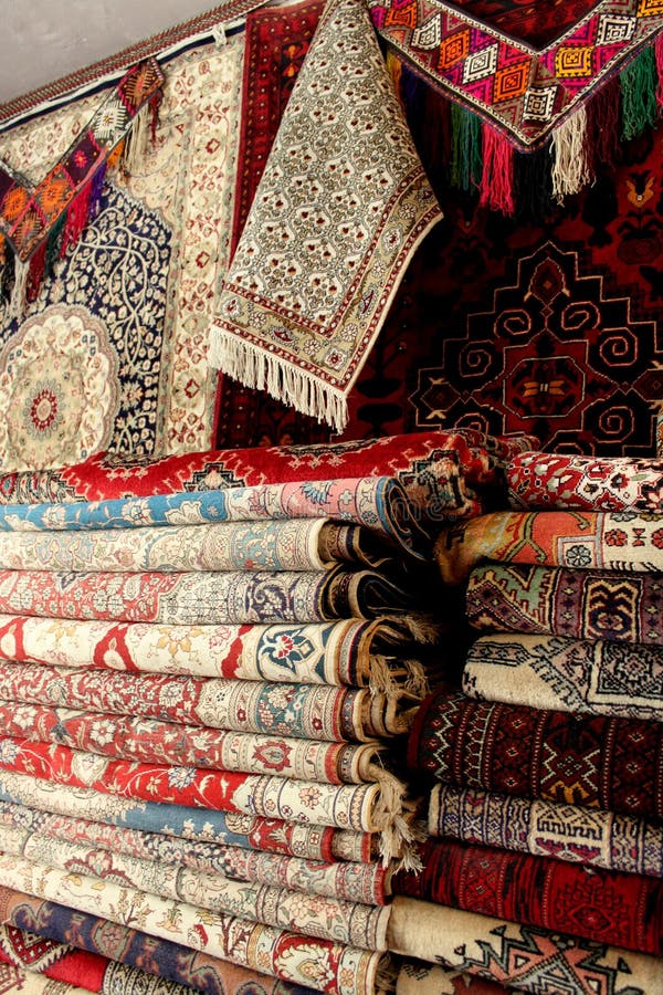 Moquette afgane fotografie stock libere da diritti Moquette afgane fotografie stock libere da diritti