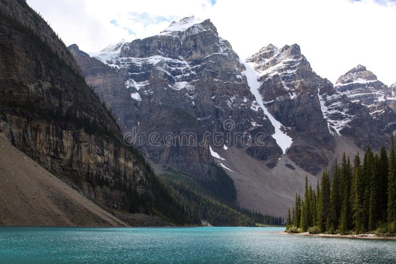 Moraine Lake Stock Image Image Of Alberta Covered 153476305