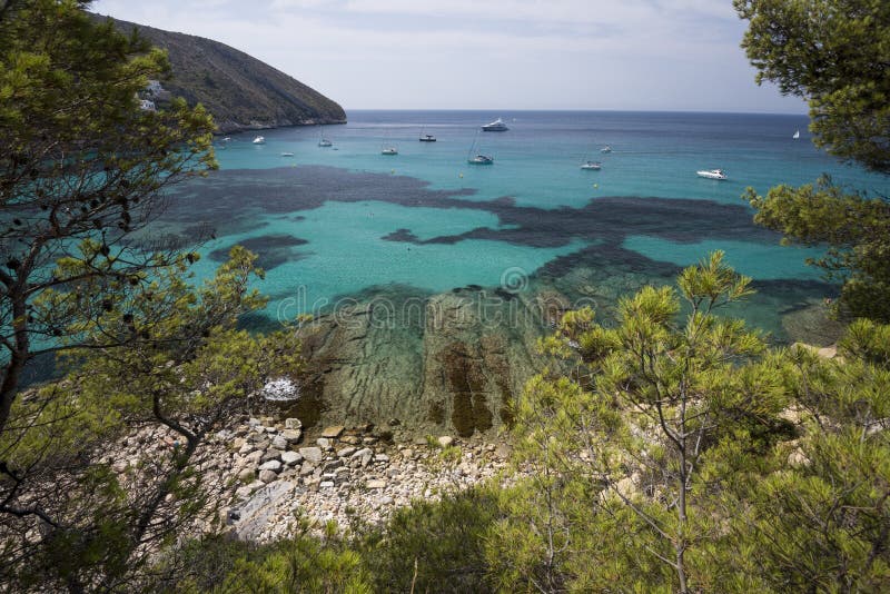 Moraira stock photo. Image of boat, costa, moraira, mediterranean ...