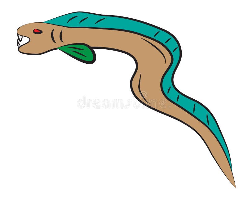 Moray Eel Cartoon Stock Illustrations 183 Moray Eel Cartoon Stock