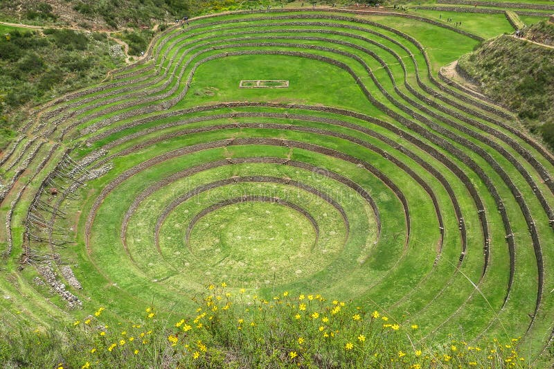Moray Ruin em Cusco, Peru fotos de stock Moray Ruin em Cusco, Peru fotos de stock