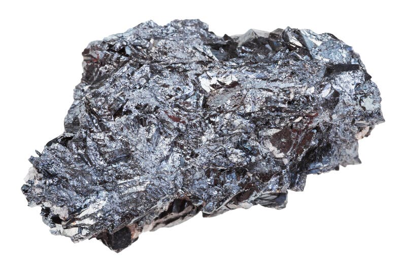 Morceau de pierre de minerai de fer d'hématite d'isolement photographie stock Morceau de pierre de minerai de fer d'hématite d'isolement photographie stock