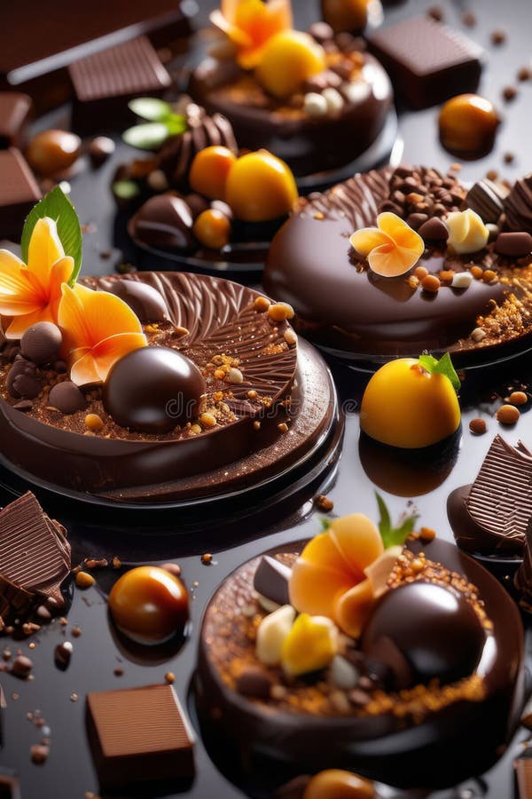 Morceau décadent de gâteau au chocolat sucré à la riche sauce au chocolat velouté qui vous tente avec sa douceur irrésistible. pour les sites recettes livres de cuisine publicités dessert café blog culinaire ai généré