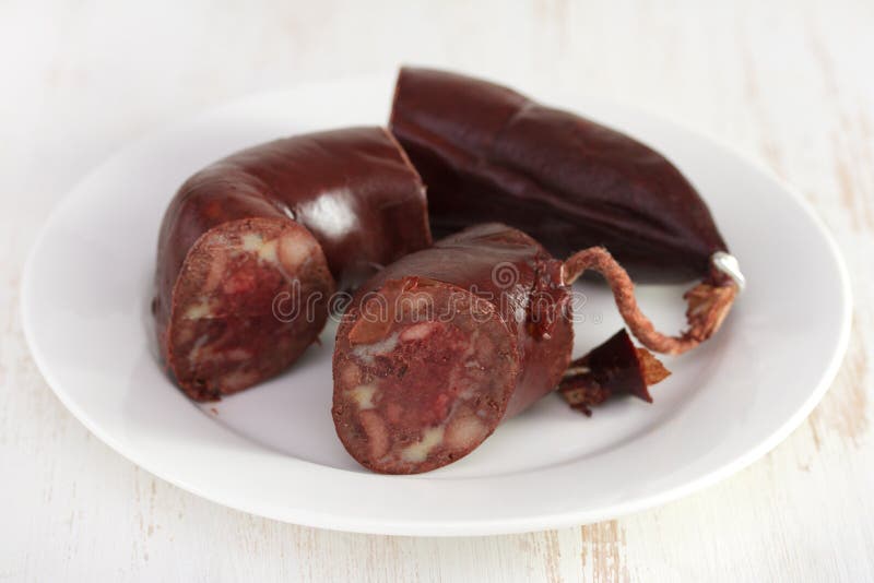 Morcela Traditional Portuguese Blood Sausage Stock Photos Free
