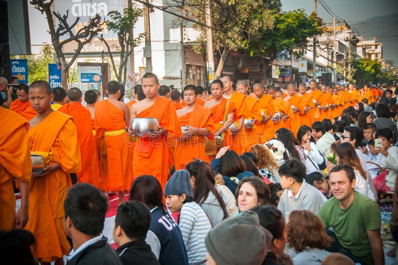 More monks with give alms bowl which came out of the offerings in the morning at Buddhist temple, Culture Heritage Site. More monks with hand holding give alms royalty free stock image More monks with give alms bowl which came out of the offerings in the morning at Buddhist temple, Culture Heritage Site. More monks with hand holding give alms royalty free stock image