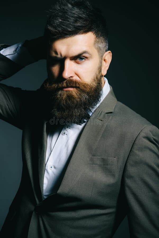 More Then a Barber. Mens Fashion. Bearded Man after Barber Shop. Man ...