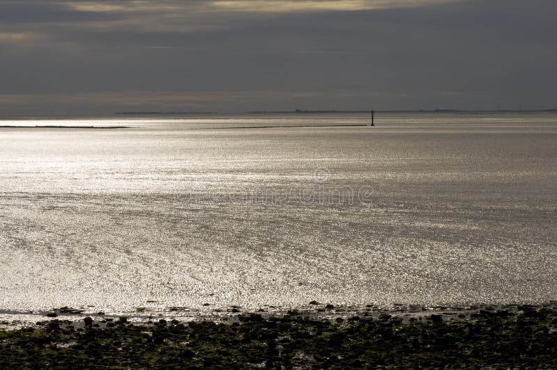 Morecambe bay stock photo. Image of storm, light, house 69405414