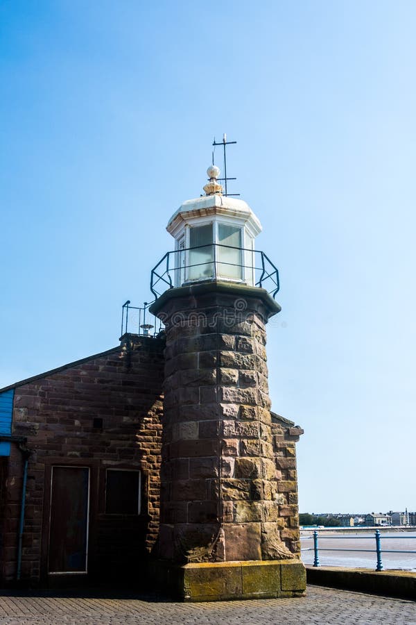 Morecambe Lighthouse on the Stone Jetty Stock Image Image of tower