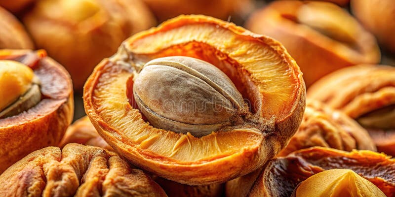 Morela Kernels a Nutritional Powerhouse Tiny Seeds upakowane mineralnymi proteinami Potencjalne korzyści zdrowotne ilustracji