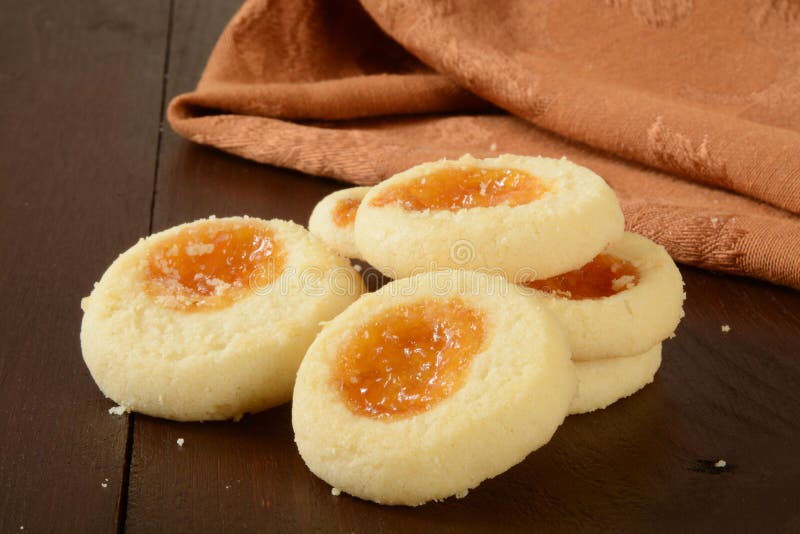 Morelowi shortbread ciastka fotografia stock