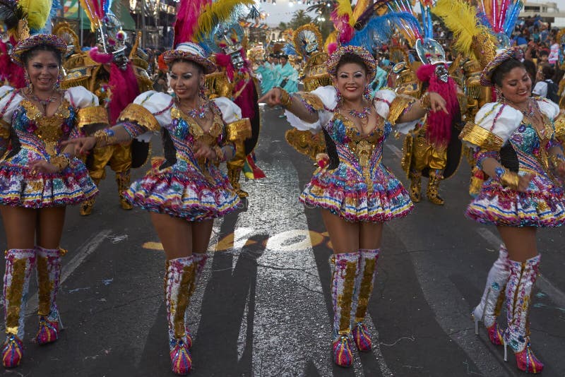 Morenada Dancers at the Carnival in Arica, Chile. Editorial Photography ...