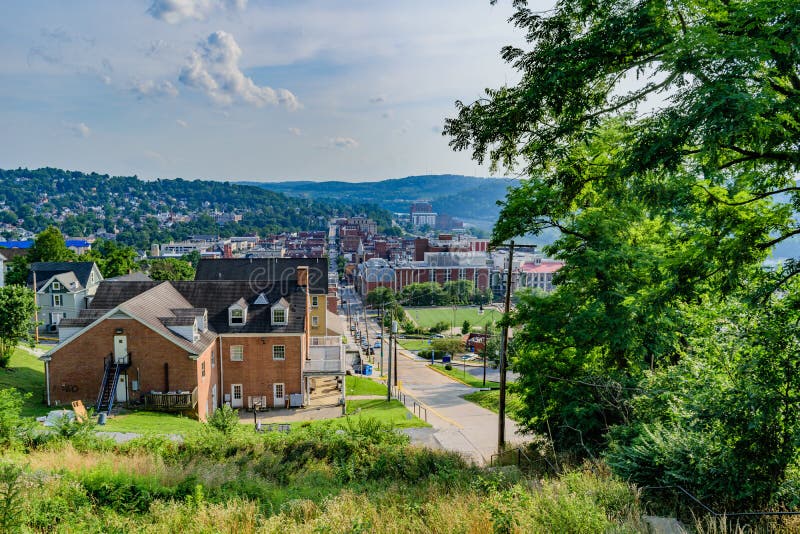 Morgantown du centre photographie stock Morgantown du centre photographie stock