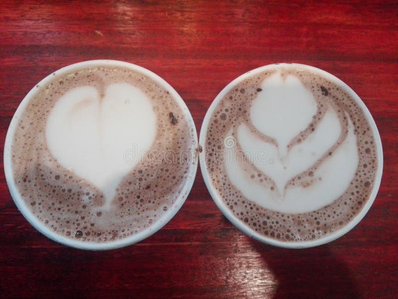 Morgen-Kaffee und heiße Schokolade stockfoto Morgen-Kaffee und heiße Schokolade stockfoto