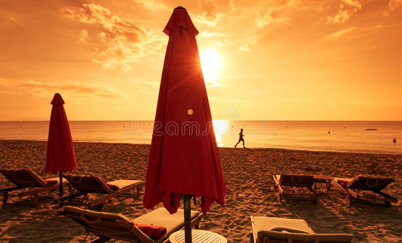 Moriani plage w Corsica wybrzeżu obrazy royalty free