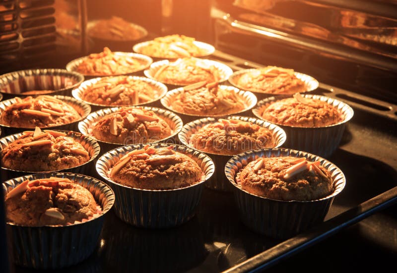 Morning breakfast Banana cake in hot oven that have good taste a