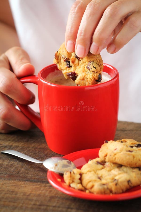 Morning coffee with biscuits