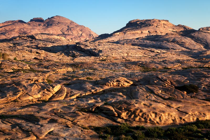 Morning in Desert mountains