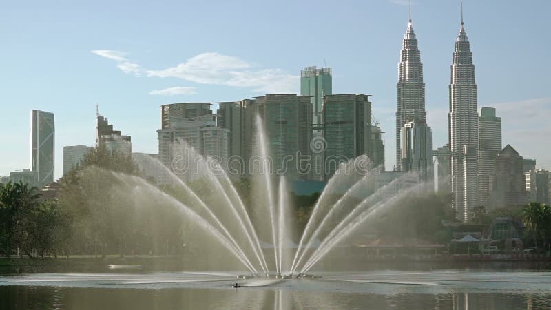 Morning in Kuala Lumpur. Slow Motion