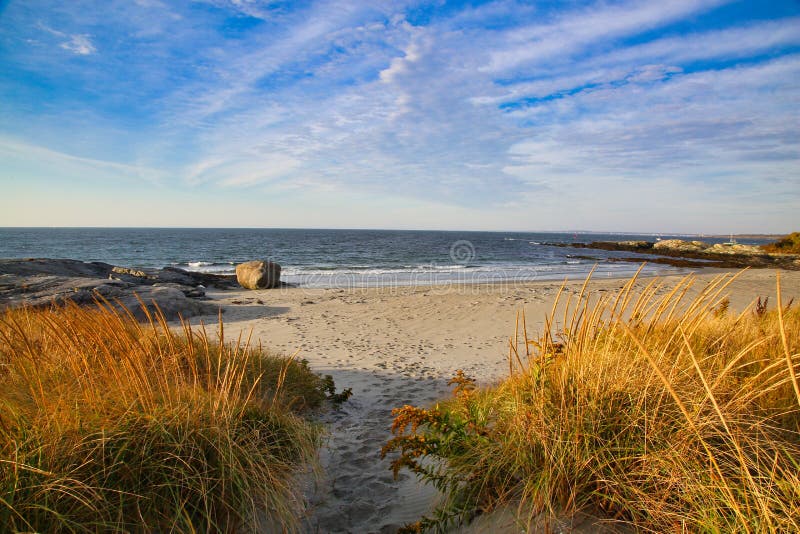 Newport RI beach coastline