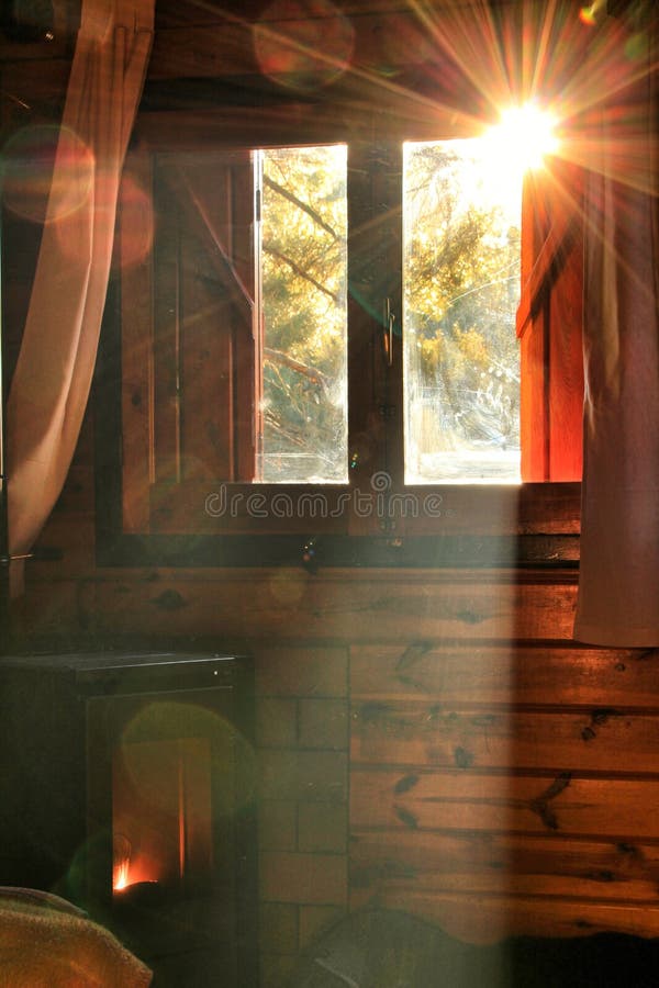 Morning Light Through Cabin Window Stock Image - Image of background ... Open Window At Morning