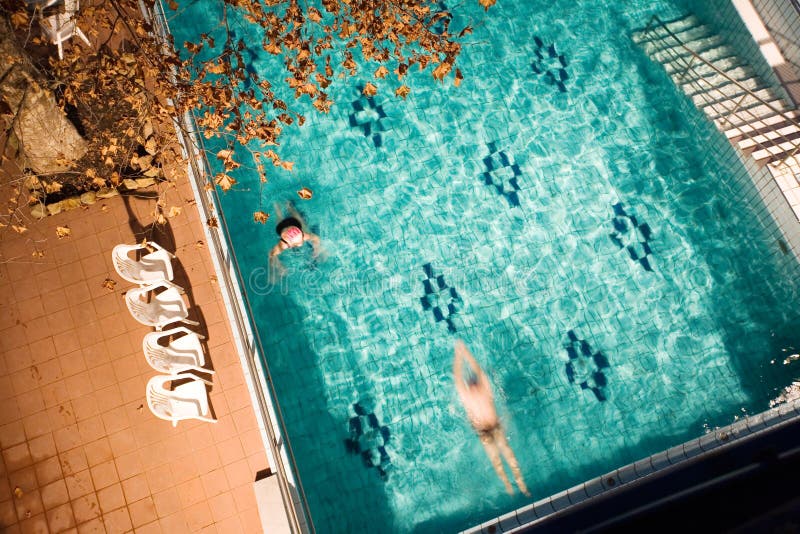 Morning Swim In The Public Baths Picture. Image 4135987