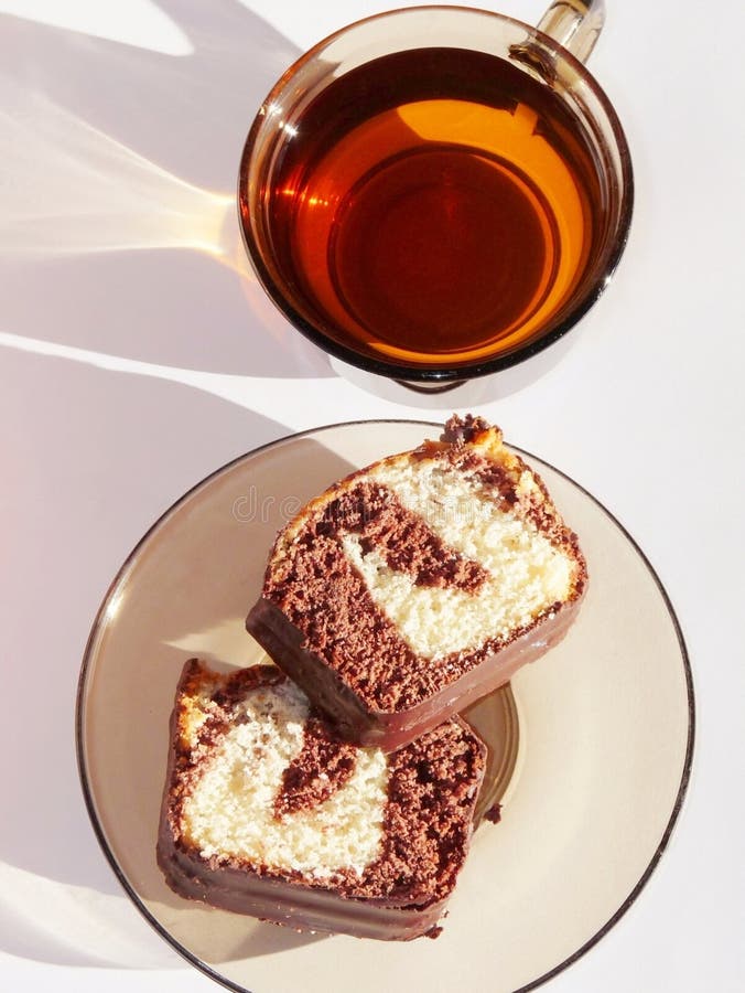 Morning tea and cakes. stock photo. Image of morning 15494370