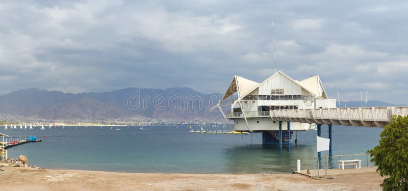 Morning view on the gulf of Aqaba near Eilat