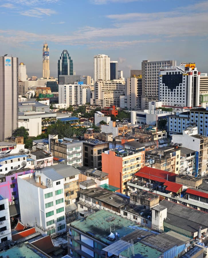 Morning View Over the Sukhumvit Area of Bangkok Editorial Stock Photo