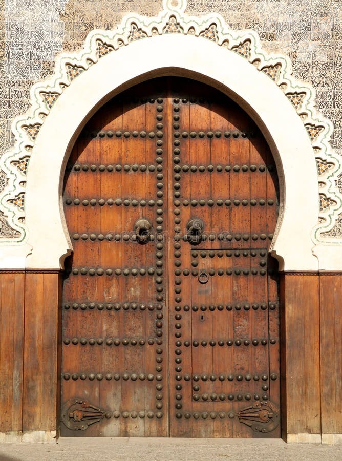 Moroccan door stock photo. Image of decoration, african 24337142