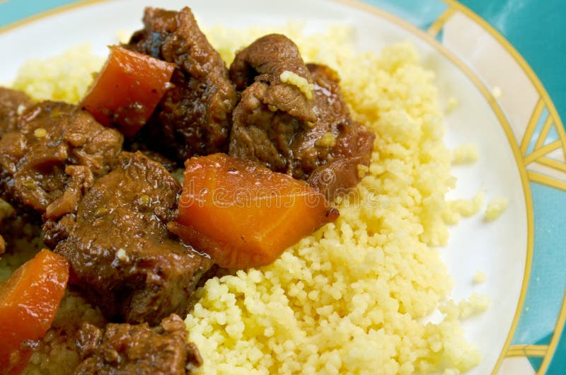Moroccan Lamb Tagine stock image. Image of clay, raisin 41892427
