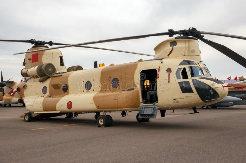 CNA-LH - Morocco - Air Force Boeing CH-47C Chinook at Marrakech