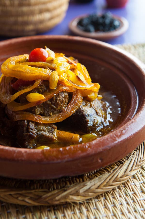 Lamb Tagine Dinner in Casablanca Morocco Stock Photo Image of