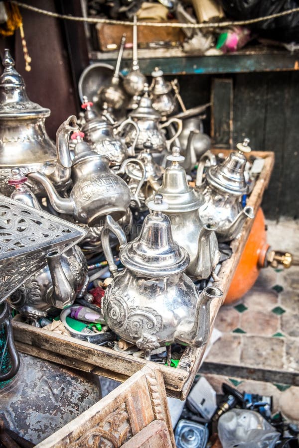Moroccan Teapots stock photo. Image of teapot, tool, arabic 34413448