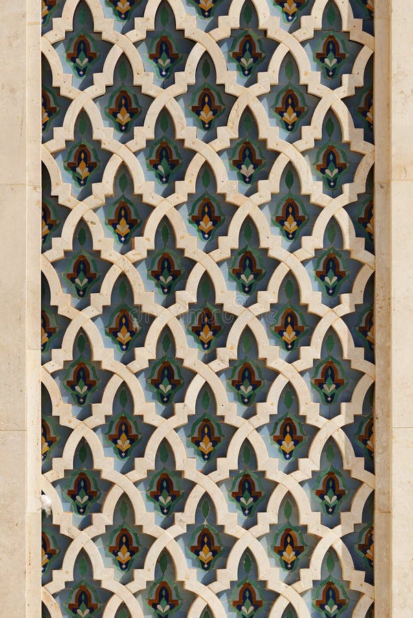 morocco casablanca detaljhassan ii moské fotografering för bildbyråer morocco casablanca detaljhassan ii moské fotografering för bildbyråer