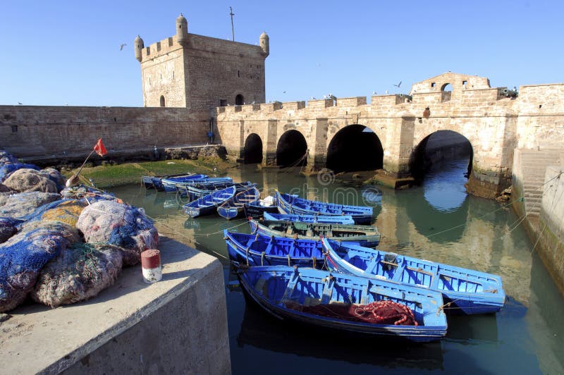 Morocco, Essaouira: fishing boats