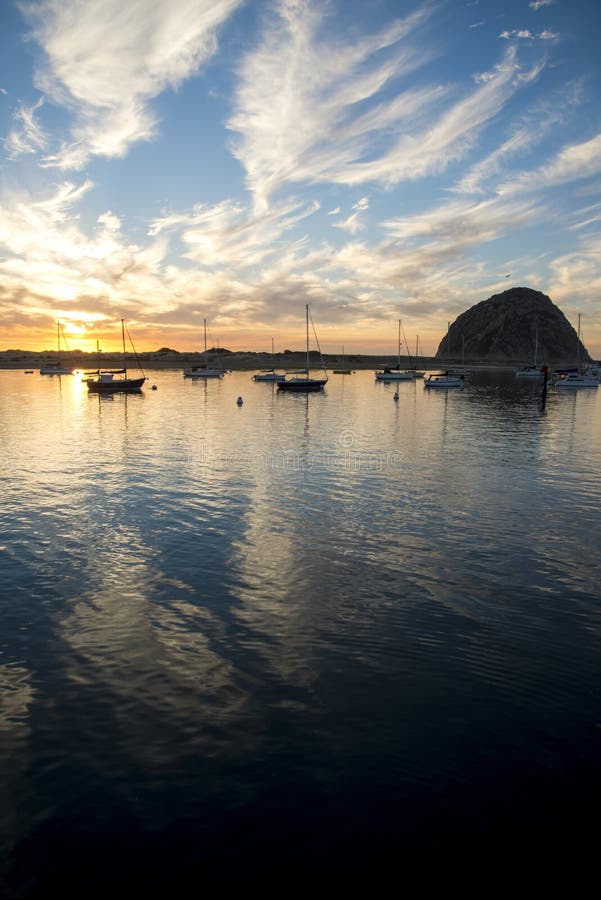 Morro Bay Sunset Stock Photo Image Of Dusk Horizon 34453128