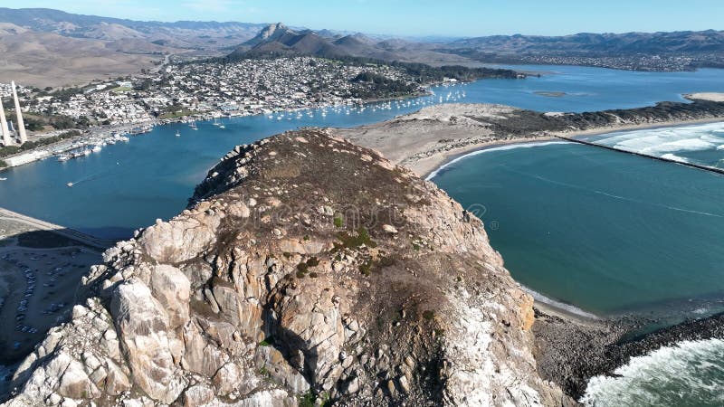 Morro rock a morro bay in california Stati Uniti.