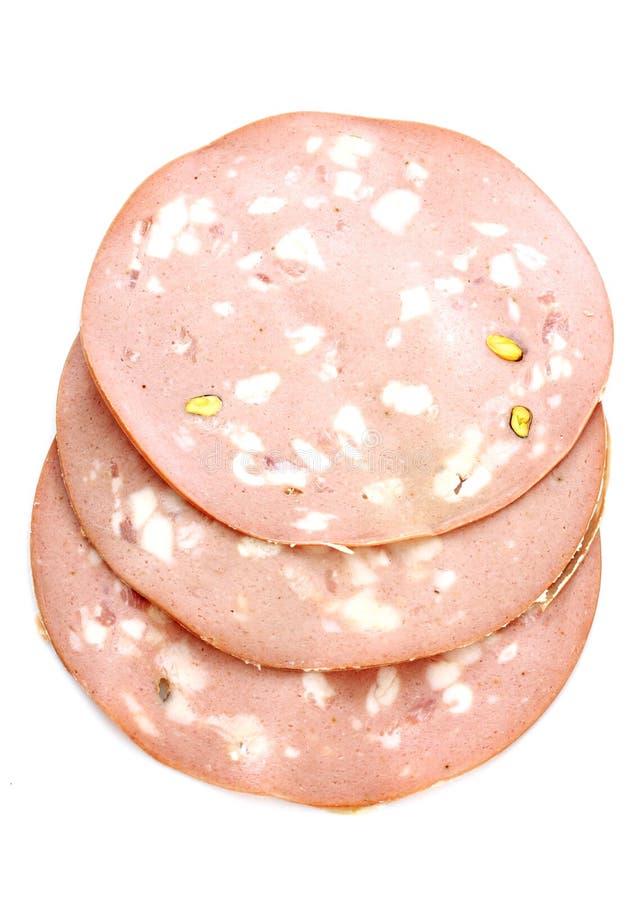 Mortadella stock image. Image of salami, cold, slice 21324593