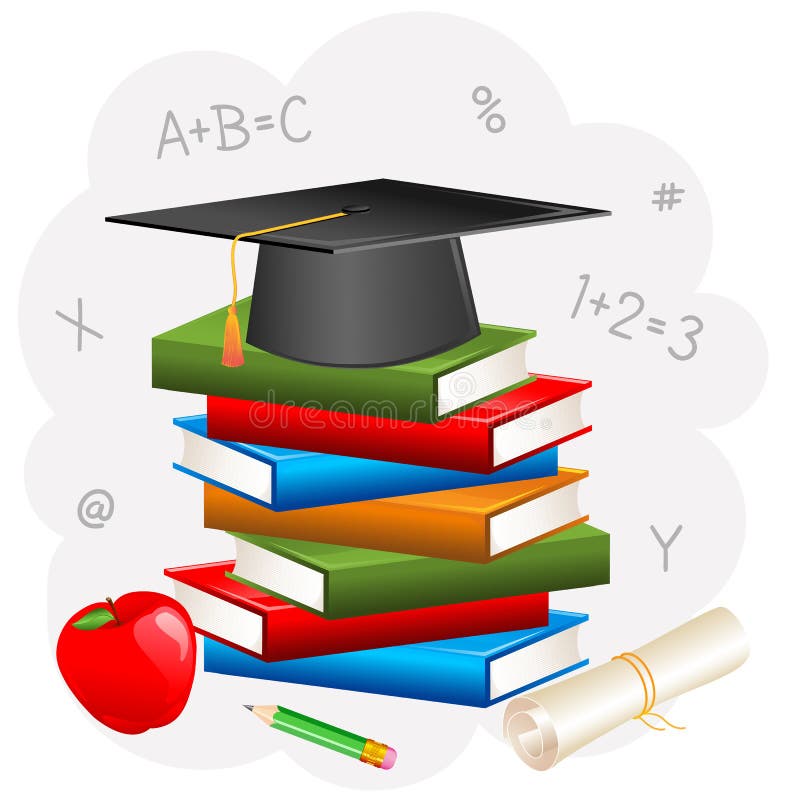 Mortar Board with Graduation Scroll Stock Vector Illustration of graduation, learning 30148051