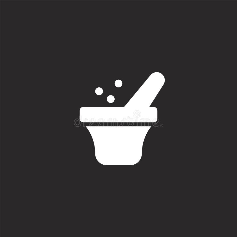 Mortar Icon. Filled Mortar Icon for Website Design and Mobile, App ...