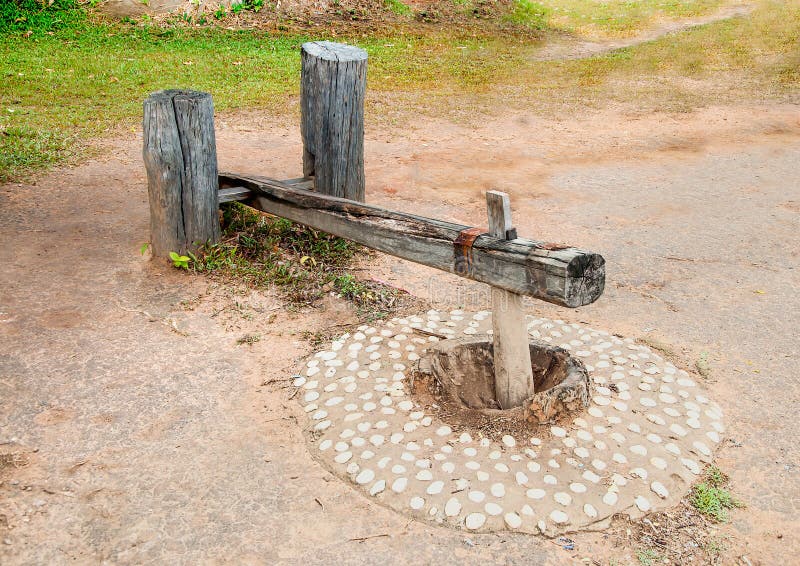 Wooden Pestel and Spoon with Red, Black, Green, Wh Stock Image Image