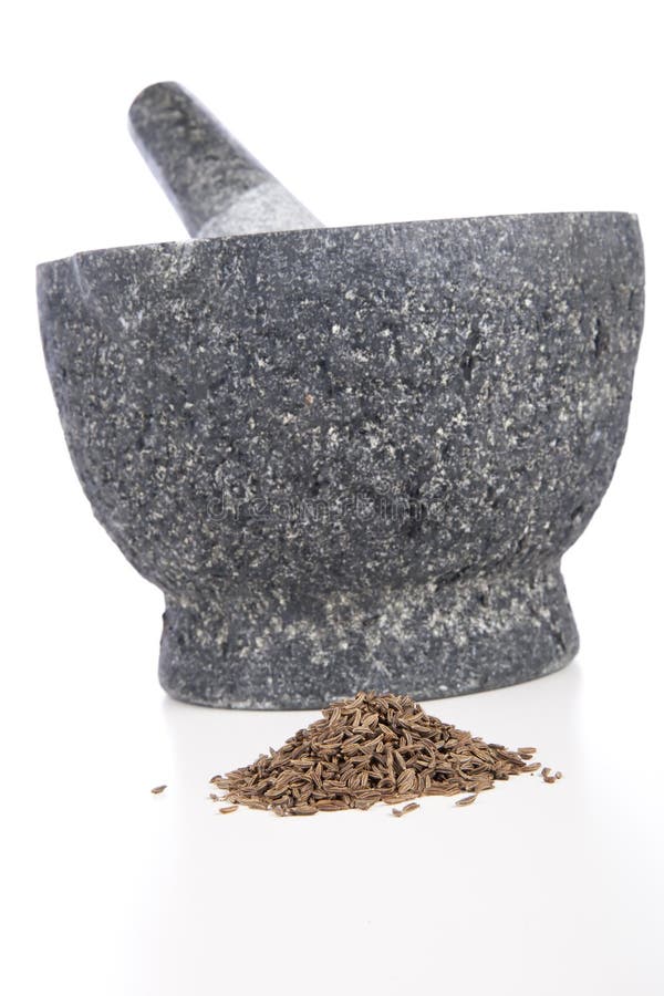 Mortar and Pestle with Fennel Seeds Stock Photo Image of fennel