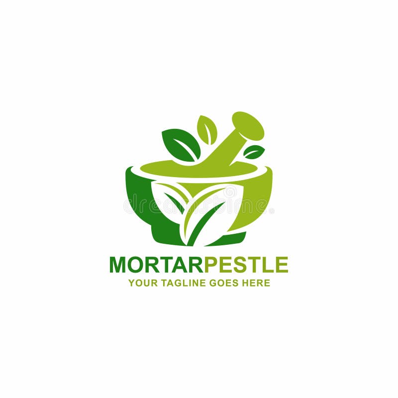 Mortar and pestle logo stock vector. Illustration of care 269642499