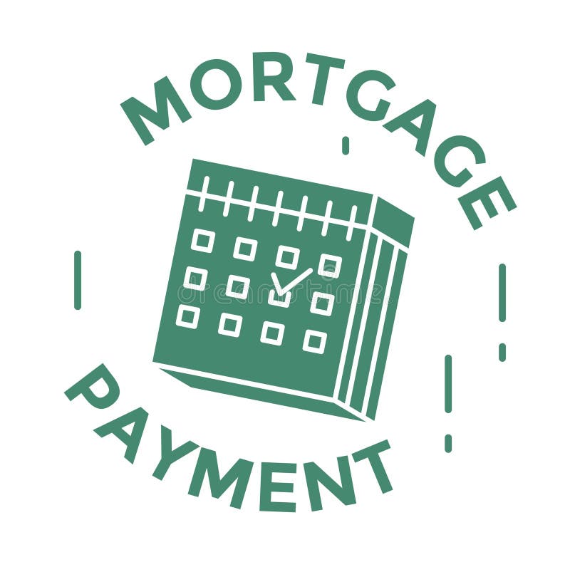 Mortgage Payment Digital Banking System Icon Stock Illustration Mortgage Payment Digital Banking System Icon Stock Illustration