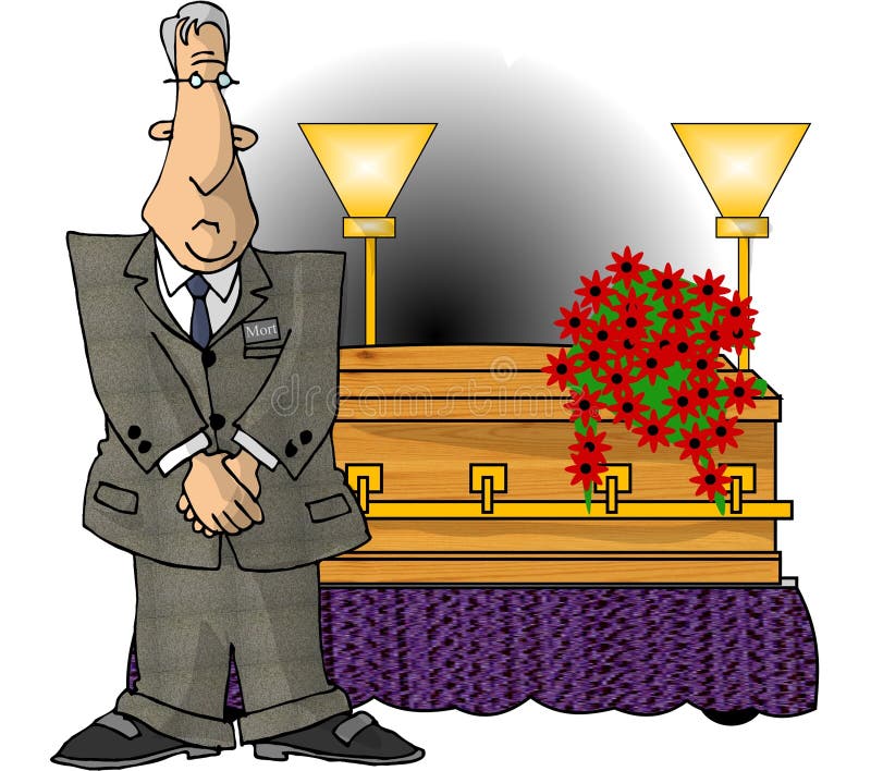 Mortician royalty free illustration