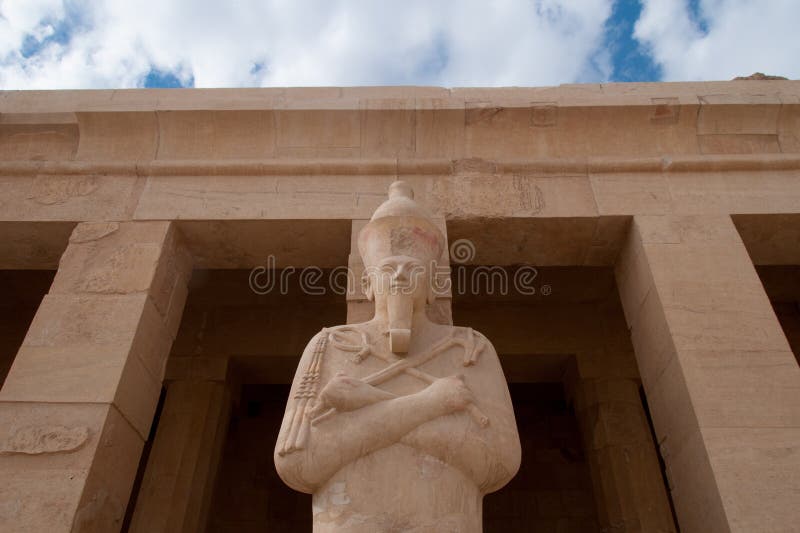 Mortuary Temple of Queen Hatshepsut royalty free stock photo