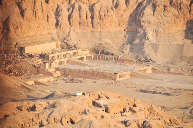 Mortuary Temple of Queen Hatshepsut stock photo